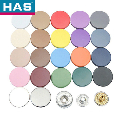 Alloy Paint 15mm Snap Button Customized Flat Snap Buttons For Jackets