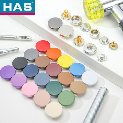 Alloy Paint 15mm Snap Button Customized Flat Snap Buttons For Jackets