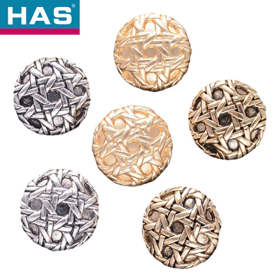 Washable Decorative Shank Buttons 18mm / 23mm Gold Shirt Buttons