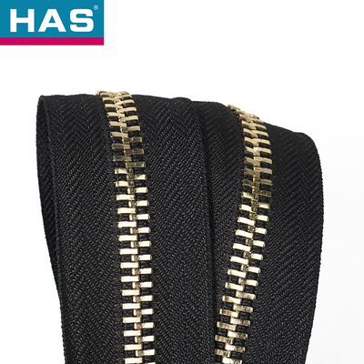 Auto Lock #10 Heavy Duty Zipper Black Metal Zipper Jacket Smooth