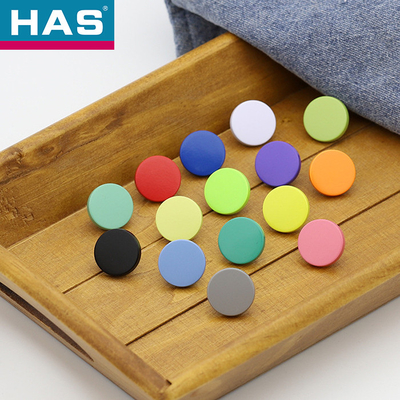 15mm / 17mm Metal Jeans Button Colorful Custom Snap Buttons For Jeans Clothing