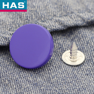 15mm / 17mm Metal Jeans Button Colorful Custom Snap Buttons For Jeans Clothing
