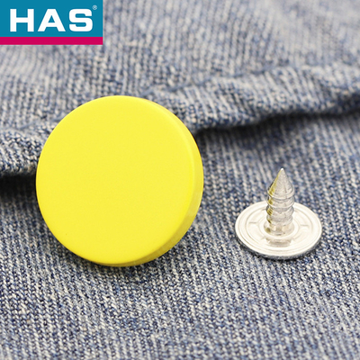 15mm / 17mm Metal Jeans Button Colorful Custom Snap Buttons For Jeans Clothing