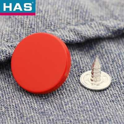 15mm / 17mm Metal Jeans Button Colorful Custom Snap Buttons For Jeans Clothing