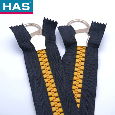 Resin Black Gold Zipper #3 #5 #8 #10 Metallic Gold Zipper for Handbags