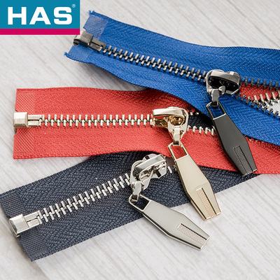 Customized Gold Metal Zipper Eco Friendly Open End Metal Zip #5