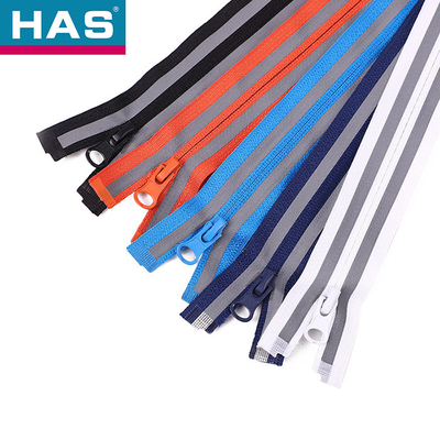 #5 #7 Reflective Zipper Closed End / Open End Invisible Separating Zipper