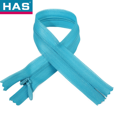 Colorful Reversible Invisible Zipper Hidden Teeth 3# Nylon Zipper for Garments