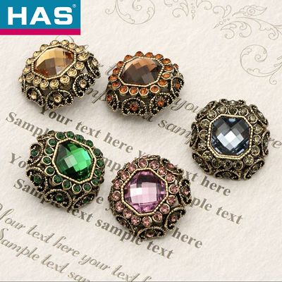 Colorful Metal Coat Button 18mm / 23mm Decorative Coat Buttons