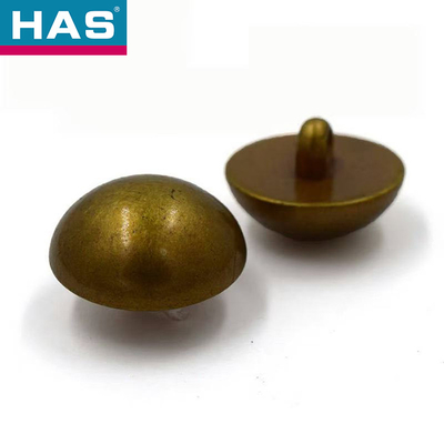 Silver Custom Metal Buttons Hemispherical Vintage Metal Buttons 25mm