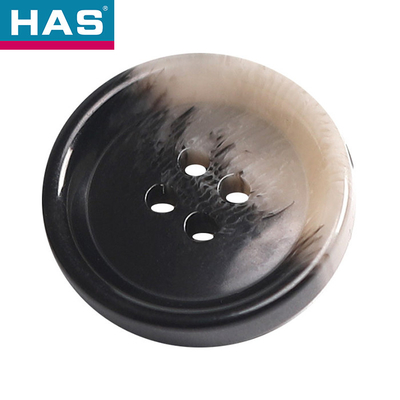 Eco Friendly Round Shape Button 28mm Four Hole Button Customized