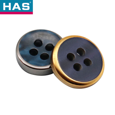 Custom Plastic Buttons Durable Plain Black Button Hypoallergenic Various Sizes