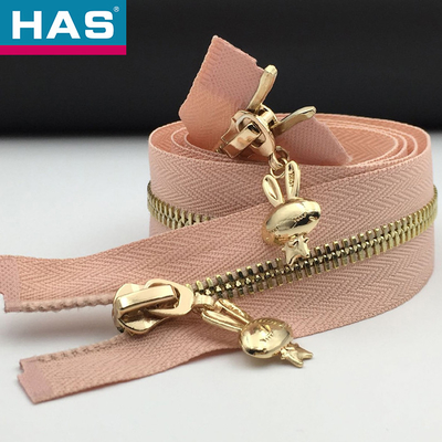 Versatility #5 Metal Zipper Slider Gold Black Brass Zipper Slider