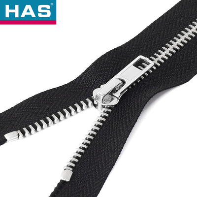 #3 Steel Zippers Customizable 2 Way Closed End Zipper Durable