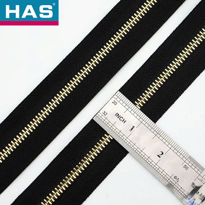 Brass Garment Zipper 5# Bag Zipper Customizable Clothes Accessories