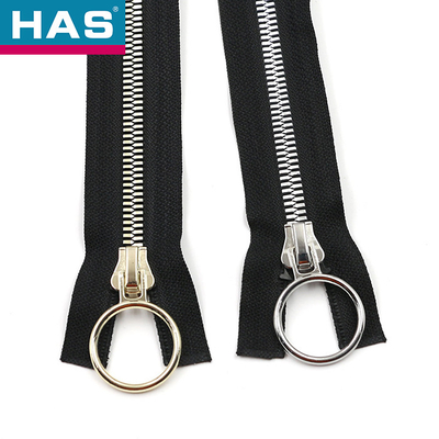 Corn Teeth Plastic Zippers #3 #5 Invisible Black Zipper Customized Logo