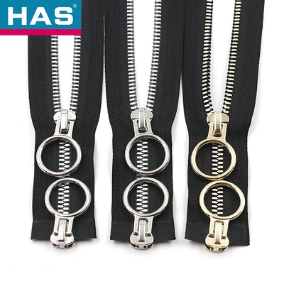 Corn Teeth Plastic Zippers #3 #5 Invisible Black Zipper Customized Logo