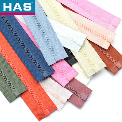 Durable Plastic Zippers Invisible Open End Nylon Zipper #5 For Home Textiles