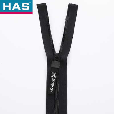 #5 #7 Black Coil Nylon Zipper with additional tabbed puller for bags