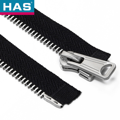 Y Teeth / Corn Teeth Metallic Zippers #3 #5 #7 #8 #10 #12 Double Ended Zipper