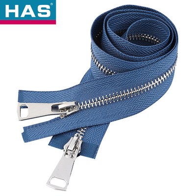 2 Way Metal Zipper Y Teeth Zipper For Shoes Clothing Bags
