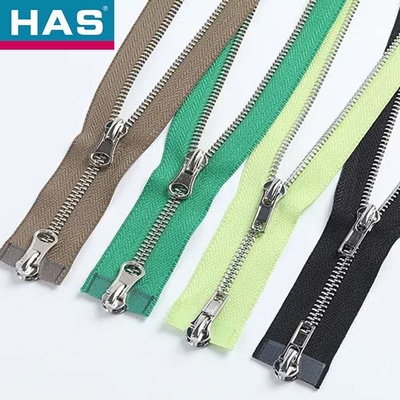 Custom Fashion Shining Two Ways Open End Smooth Sliding Nickel Zipper