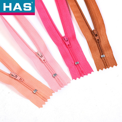 Convenient Shoes Nylon Zipper Garment Accessory With Any Color Teeth