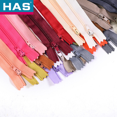 Convenient Shoes Nylon Zipper Garment Accessory With Any Color Teeth