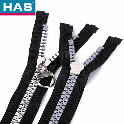 Silver Plastic Special Shiny Teeth Zipper Tailoring Accessories Sewing Plastic Zippers