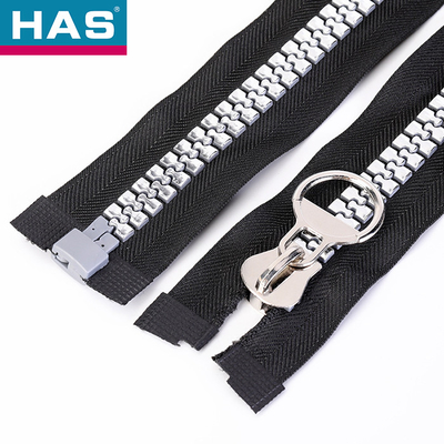 Silver Plastic Special Shiny Teeth Zipper Tailoring Accessories Sewing Plastic Zippers