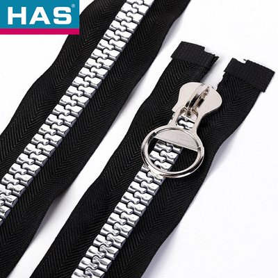 Silver Plastic Special Shiny Teeth Zipper Tailoring Accessories Sewing Plastic Zippers