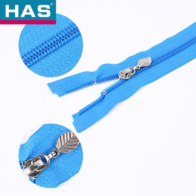 Any Color Custom Close End Nylon Zipper With Colorful Polyester Fabric Tape