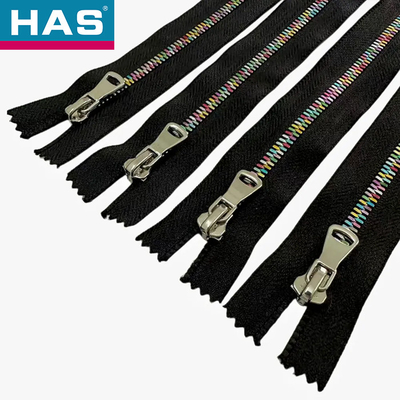 Colorful Gradient Metal Y - Teeth Closed End Zippers For Clothing Luggage Handbags