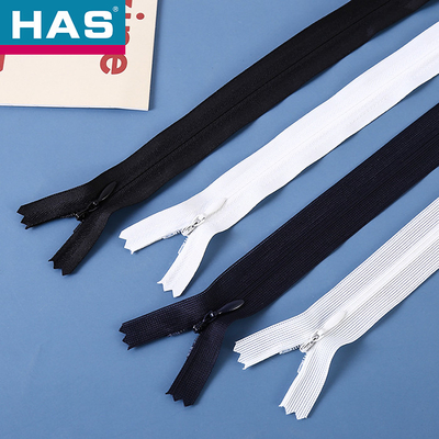 Dark Lock Mouth Nylon Invisible Zipper For Wedding Dress And Sofa In Nylon