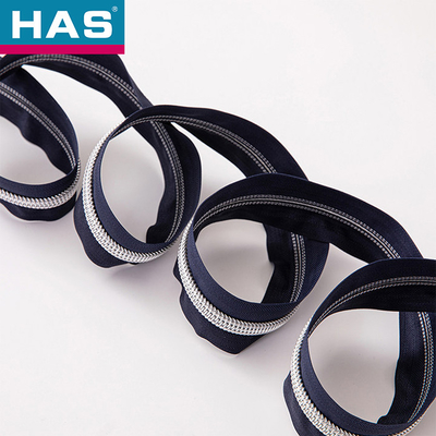 Garment Eco-friendly Nylon Zipper Manufacture With Customizable Width And Colorful Teeth Plastic Zipper