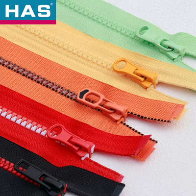 Fashionable Personalized Clothing Bag Zipper With Customized Logo And Color Invisible Resin Glue Teeth Electroplated Teeth