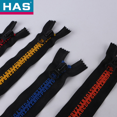 Invisible Resin Teeth Zipper For Pocket And Luggage Down Clothing