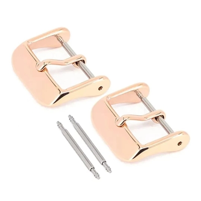 Premium Silver Black Rose Gold Stainless Steel Watch Band Accessory Watchband Buckle