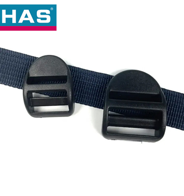20mm / 25mm Black Plastic Ladder Lock Buckle Strap Adjuster For Webbing Gear