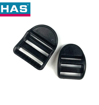 20mm / 25mm Black Plastic Ladder Lock Buckle Strap Adjuster For Webbing Gear