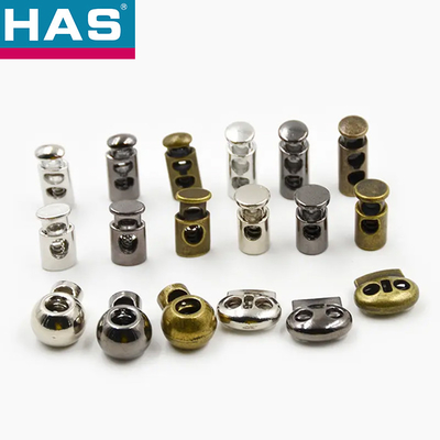 Spring Toggle Cord Lock Custom Drawstring Stopper For Clothing Bags