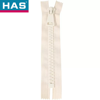 #10 Normal Teeth / Corn Teeth Plastic Zippers For Garments Durable Function