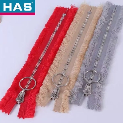 HAS #5 Bulky Yarn Zippers With Keyring Pulls For Handmade Crafts