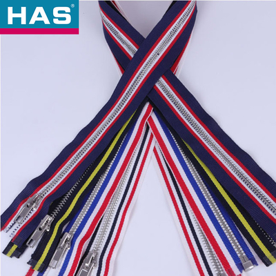 HAS #5 Striped Zippers For Fashion Accessories Apparel