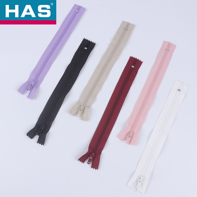 HAS #5 Multicolor Durable Zippers For Fashion Apparel And Accessories