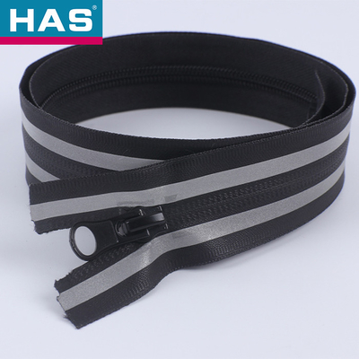 HAS #5 #7 Decorative Patterned Waterproof Nylon Zippers With Metal Sliders