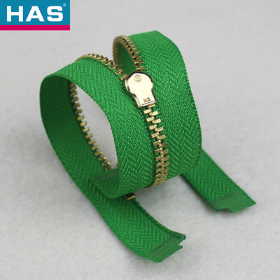 #3 Metal Brass Open Ended Custom Metal Zipper For Jackets Or Bags