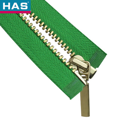 #3 Metal Brass Open Ended Custom Metal Zipper For Jackets Or Bags