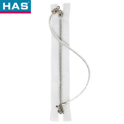 Brass Material Y-shaped Double Closed Tail Metal Zipper Lock For Bags