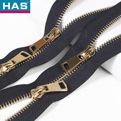 Y-Tooth Double Headed Lock Metal Zipper For Clothing Luggage 5 Durable Stylish